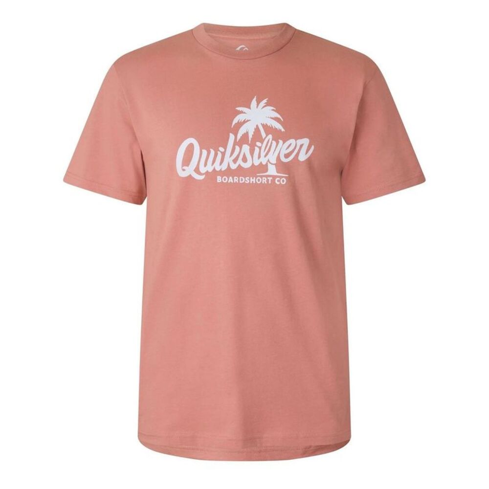 Quiksilver Mens Graphic Print T-Shirt / Sand